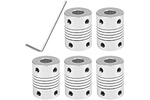 YOTINO RepRap 5mm to 8mm Flexible Couplings for 3D Printers