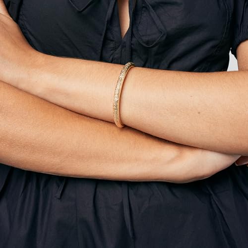 Hey Harper Gold Cuff Bracelet - Bangle Trendy Chunky Non Tarnish Gold Cute Stackable Waterproof Bracelet - Gift for Women - Simple Minimalist Unique Statement Jewelry4