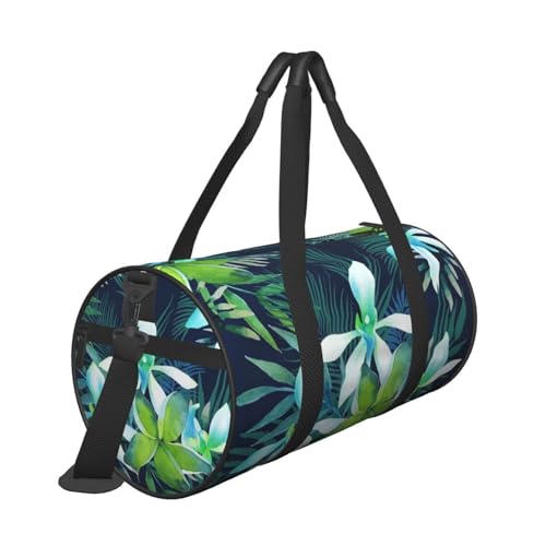 Sac de voyage fleurs tropicales - Grand sac de sport tendance mixte