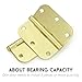 goldenwarm 18-Pack 3.5 Inch Polished Brass Door Hinges - 3-1/2'' x 3-1/2'' Hinges with 5/8'' Radius Corners - Bright Gold Interior Door Hardware
