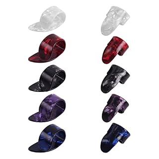 Thumb Pick Set, 10Pcs Médiators Du Pouce, Médiators Du Doigt, Finger Pick Pouce Pick Set, Pics De Doigt De Guitare En… - Les Beatles, Paul McCartney, John Lennon, RIngo Starr, George Harrison