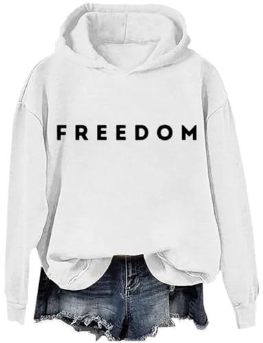 Freedom Sweatshirt Freedom Hoodie For Men Women Liberty Theme Long Sleeve Shirt