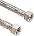 Produktbild Sanitär Anschlussschlauch Verlängerung 3/8" Überwurfmutter x 3/8" Überwurfmutter Länge 300 mm Verbindungsschlauch DVGW Trinkwasser montagefertiger Schlauch inklusive Dichtungen