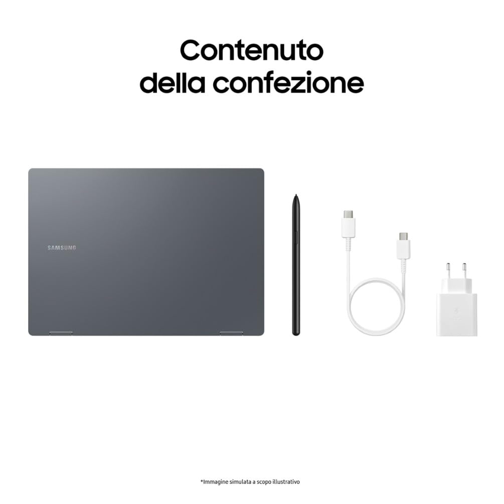 Samsung Galaxy Book4 Pro 360 Intel Core Ultra 7 16GB RAM 512GB 16" Dynamic AMOLED 2X Touch Laptop Windows 11 Home Moonstone Gray