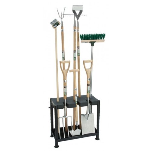 Image of Muddy Hands Plastic Garden Tool Storage Shelf Rack Garage Greenhouse Shed Organiser Holder Tidy