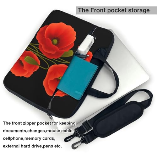Sac ordinateur portable coquelicot imperméable pour éviter l'humidité - 5