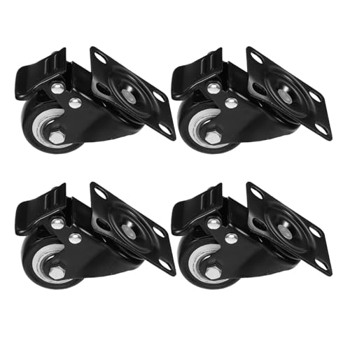 NUOLUX 4�u���[�L�t���Ƌ�p�X�C�x���L���X�^�[ �y�ʐÉ����ϋv�v���[�g���� ���b�N�@�\�t���֎q �\�t�@ �e�[�u���p�L���X�^�[�����Ƌ�