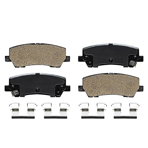Image of Detroit Axle - Rear Brake Kit for Ford 2015-2020 Mustang Disc Brake Rotors Ceramic Brakes Pads with Hardware 2016 2017 Replacement : 12.60 inch inch Rotor