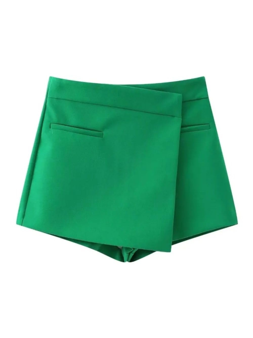 Falda Corta De Mujer - Moda De Verano Casual Mujer Traje Asimétrico Faldas Delanteras Femeninas Pantalones Cortos De Cintura Alta Faldas De Oficina para Mujer