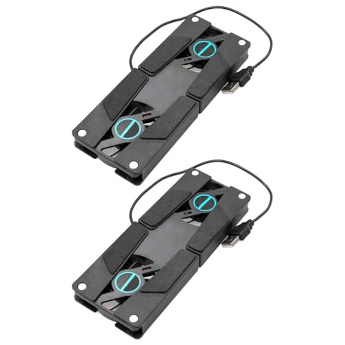 Soporte Ventilado para Computadora Portátil Evita Sobrecalentamiento con Doble Ventilador ABS