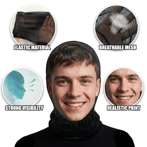 Custom 3D Personalized Full Face Mask with Photo/Text/Logo – Soft Breathable Bandana Face Cover for Men, Women, and Kids – Funny Reusable 3D Printed Mask for Halloween, Parties, and Daily Wear - image 3