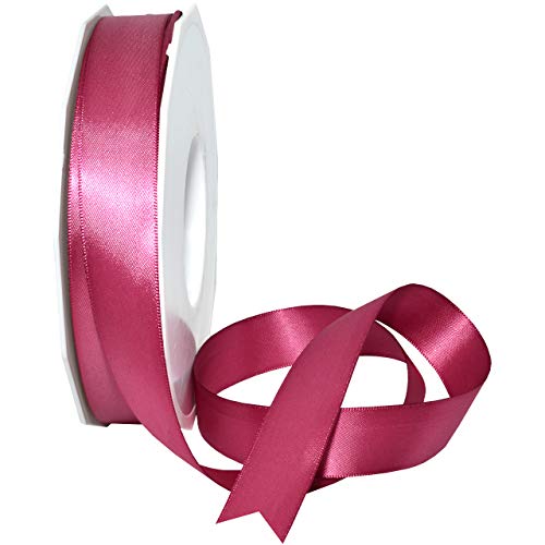 Image of Morex Ribbon 08822 /50-174 Double Face Satin Ribbon, 7 /8 inch x 50 Yd, Victorian Rose