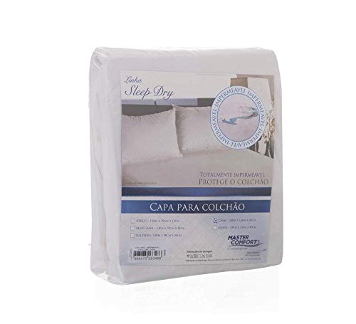 PROTETOR COLCHAO CASAL IMPERMEAVEL MASTER BRANCO 138X188CM
