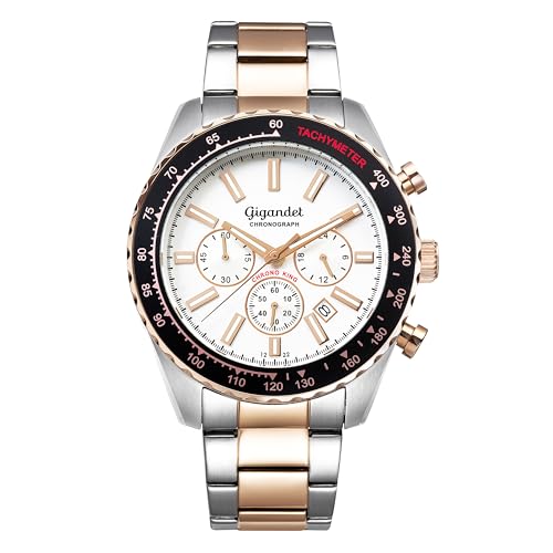 Montre Gigandet Hommes Analogique Quartz Japonais Bracelet Acier Inoxydable