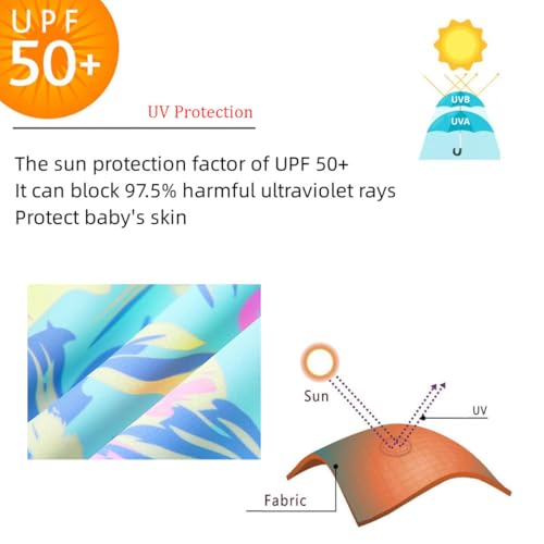 UMELOK Girls Long Sleeve Rash Guard One Piece Swimsuits with UV Protection Sunsuit3