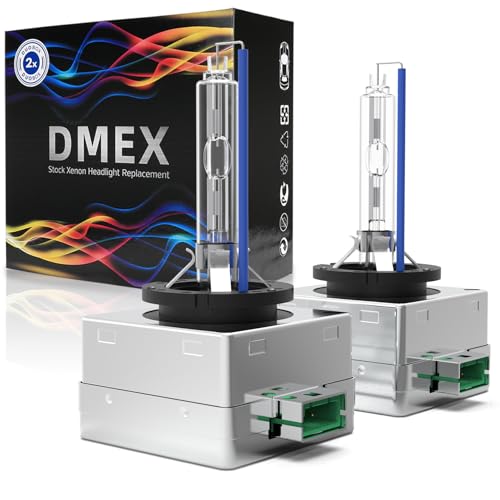 DMEX D3S HID Headlight Bulbs Xenon 35W Replacement 66340 42403 42302 - Pack of 2, 8000K White Blue (Not fit Halogen Headlamp)