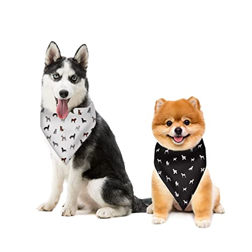 Jeiento Cute Cow Print Dog Bandanas Birthday Wedding Scarf Puppy Dog Adjustable Size Foldable Washable Bibs For Large And Small Pet And Cat,1 Pack #TOP3