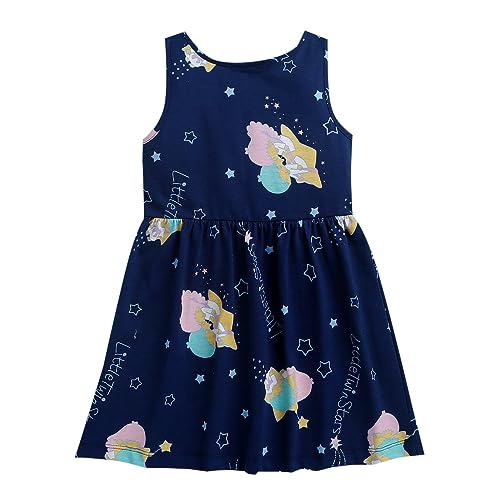 Image of Hopscotch Girls Cotton Sleeveless All-Over Print Casual Maxi Dress