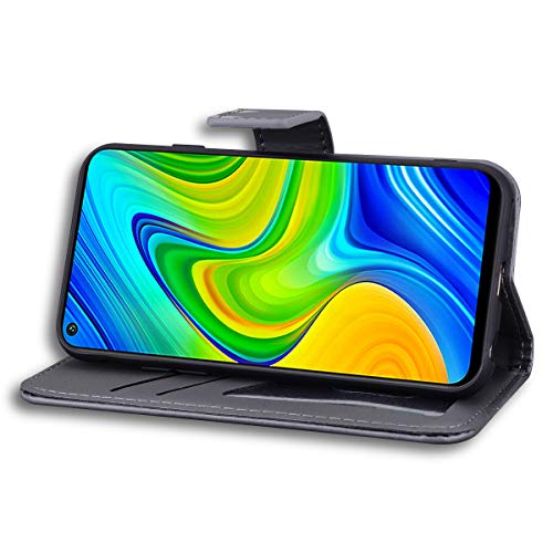Greaked for Redmi Note 9S/Note 9 PRO/Note 9 PRO MAX/Note 8T Capa protetora de couro PU com compartim