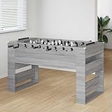 Homgoday Holzwerkstoff-Kicker-Tisch: Moderner Stil, Ergonomie & Einfache Pflege - Graues Sonoma - 146,5 x 74 x 85 cm Teambuilding-Spiele, Partys Model3378204