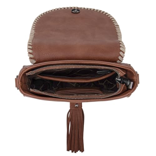 Wrangler Saddle Bag Purses for Women Small Crossbody Satchal Bag Embossed Braid Handbags3