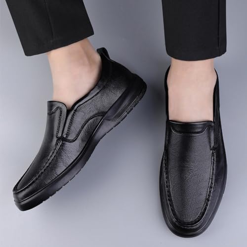 Mens Oxfords Shoes Leather Shoes Slip-ons Business Office Wedding Business Casual Men's Dress Shoes3