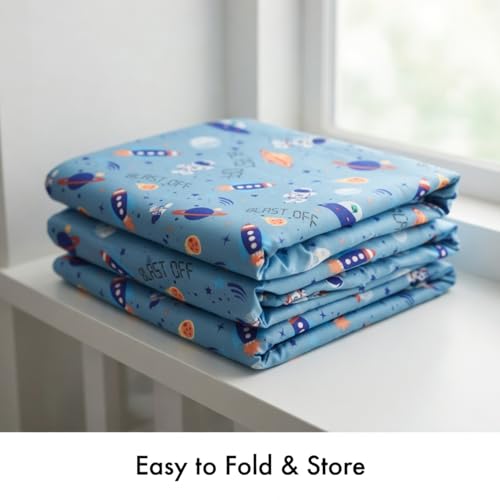 Image of Baby Boy Fitted Crib Sheet Outerspace Adventures, 100% Soft Breathable Microfiber Baby Sheet, Fits Standard Size Crib Mattress 28in x 52in, Nursery Sheet