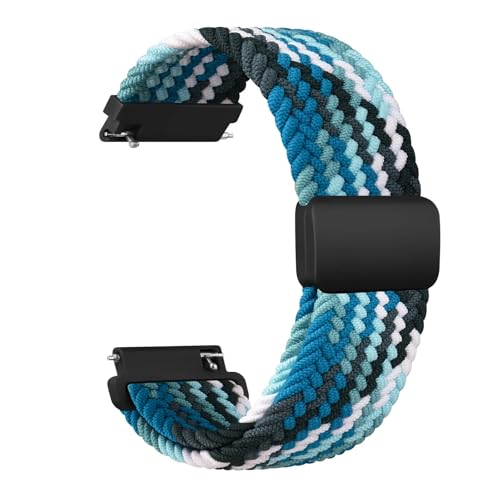 [SRMVRNKNNK] 22mm �҂ݍ��݃o���h Fit For Huawei Watch 4 3 Pro/GT 4 3 2 46mm/GT Active/GT 46mm 42mm/GT 2e �X�g���b�v �u���X���b�g �E�H�b�`�o���h(Aquamarin