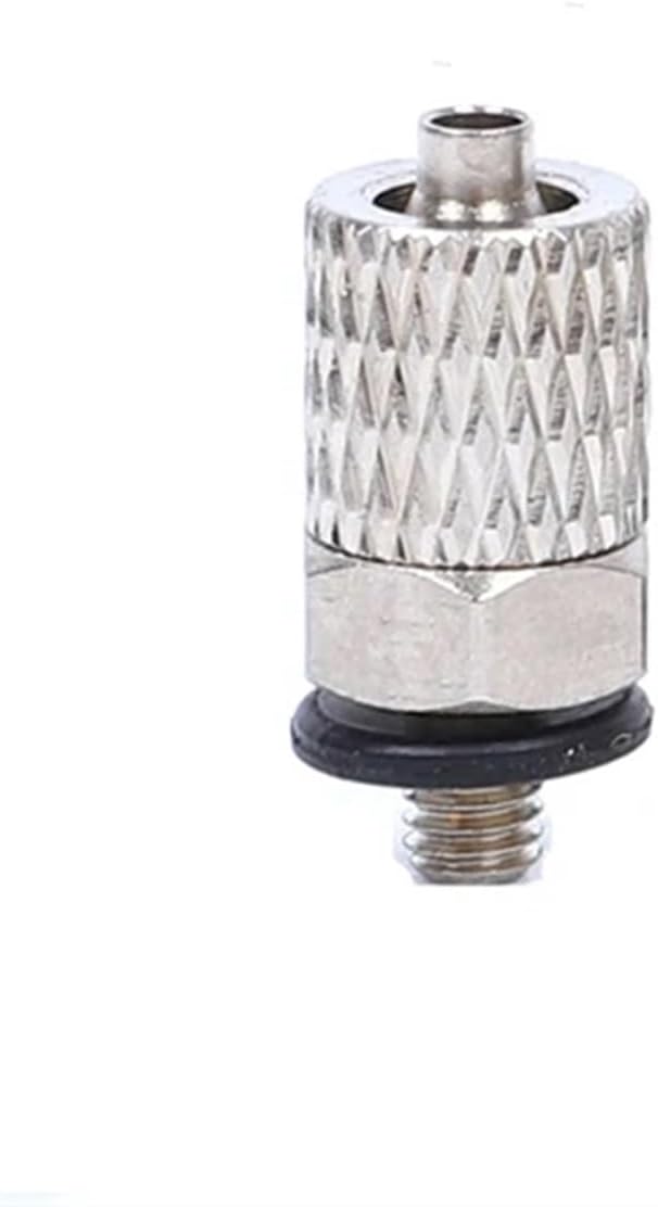 5Pcs Male Thread Mini Pneumatic Pipe Connector M3 M4 M5 M6 Screw Through Quick Fitting Fast Twist Joint Air Tube OD 3mm 4mm 6mm(PC4-M3)