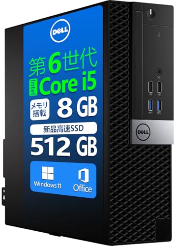 yςݕiz DEll fXNgbvp\R PC 3040/3050 SFF6 Core-i5 Windows11 MS & Office 2019 WIFI LAN \ DVD DisplayPort }`ʑΉ/ݒ/