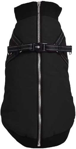 Bobby Safe Hundemantel mit integriertem Geschirr, Rückengröße 40 cm, Fleece-Inne
