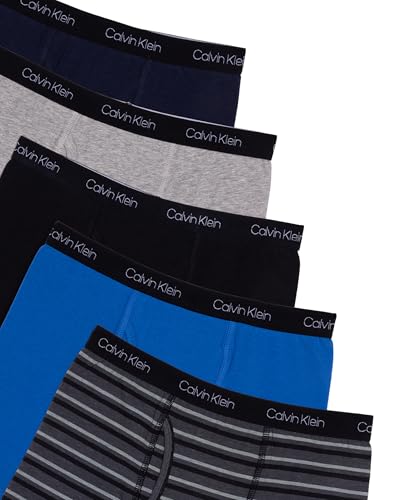 Image of Calvin Klein Kids Boys' Modern Cotton Boxer Brief Underwear 5-Pack