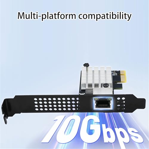 QINGFAN Tarjeta de Red PCIE4.0 1X 10Gbps con Puerto RJ45 para Transferencia de Datos Rápida y Baja Latencia miniatura 3