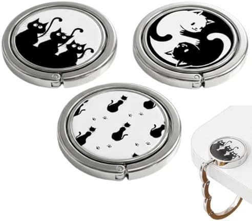 3 Piezas Colgador de Bolsos para Mesa, Cuelga Bolsos Mesa, Ganchos Plegables Antideslizantes, Porta Borse, Para Bolsa, Carteras, Joyas, Collares Y Llaveros