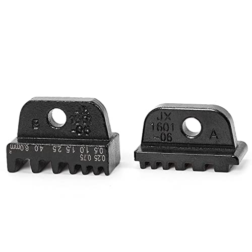Mandíbula de crimpadora de alambre, alicates de crimpado de alambre, mandíbula JX-1601-06 AWG24-10 0.25-6 mm², crimpadoras de virola de arranque, molde de mandíbulas de terminal de cable para