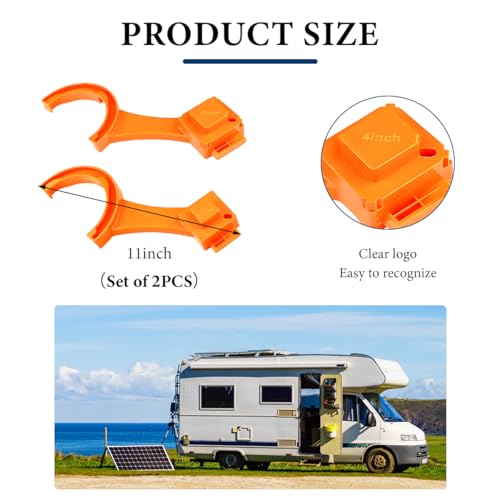 Image of DXNQ 2 PCS RV Sewer Hose Wrenches, 3 inch & 4 inch Fits Most Sewer Cap Connections, Easy-to-Use RV Sewer Fitting Wrench