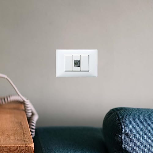 FANTON 23939-B10 Set mit 10 Adaptern Typ Keystone für Platten und Halterungen VIMAR PLANA Farbe weiß