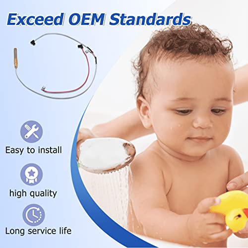 100112328 21" Thermopile Assembly For Gas Water Heater, 750 Millivolt Thermopile Replacement Kit Compatible With Reliance, Whirlpool, A.o.smith, Kenmore, State, American Water Heater #TOP4