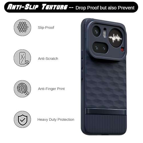 Image of Shockproof Case Compatible with Nothing Phone (4a) Pro 5G | Full Camera Protection | TPU Flexible Back Cover for Nothing Phone (4a) Pro 5G (Steel Blue)