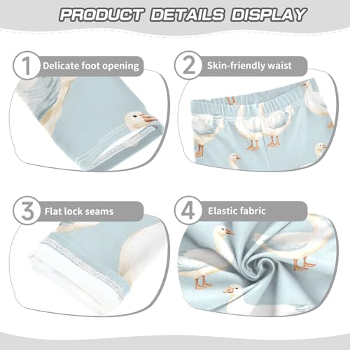 Geese Fat 1 Girls Leggings Athletic Pants Tights Stretch Bottom3