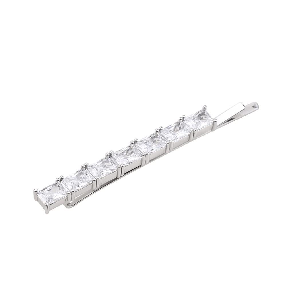 UNNS Gioielli per Capelli Squisiti Piccoli Accessori for Capelli Lati Laterali con Forcella Trasparente Trasparente Strass Tacchino Cristallo di Cristallo Una Parola chiucina Accessori per Capelli