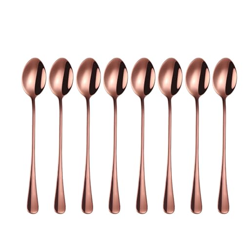 YZYDF 8 PCS Versatile Coffee Spoon Dessert Spoon Kitchen Spoon Dinner Spoon Kitchen Tableware Stainless Steel