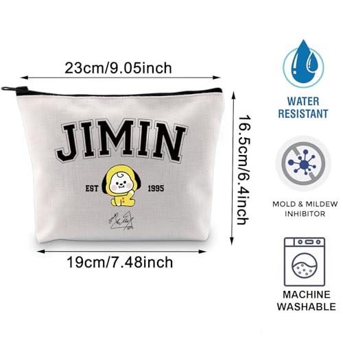 Singer Merch K-pop Characters Bag K-pop Team Gift for Army Singer Fan Gift B-T Inspired Zipper Pouch Bag (Jimin bag)2