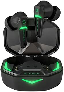 Black Shark Wireless Earbuds Wireless Headphones with 45ms Ultra-low Latency, Gaming Earbuds with Bluetooth 5.2, Dual Modes, 10mm Driver, 35H Playtime, IPX4 Waterproof, Built-in Mic - Lucifer T1