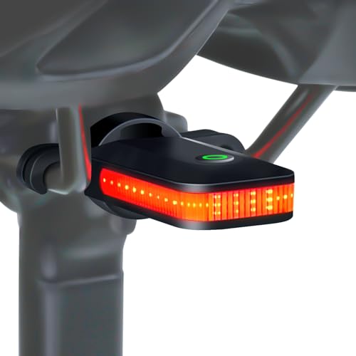Amazon RAVEMEN CL01 Bike Tail Light, 300° Wide-Angle Rear Bicycle Light for Night Riding, Saddle Mount Bike Taillight Safety Accessories with Auto On/Off, Brake Sensing, 5 Modes, IPX6 Waterproof #ad