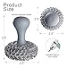 Chainmail Scrubber with Silicone Handle Cast Iron Cleaner Chainmail Cleaning Srubber Chain Mail Metal Scrubber with Hanging Ring 316 Premium Stainless Steel for Skillet,Wok,Pot,Pan