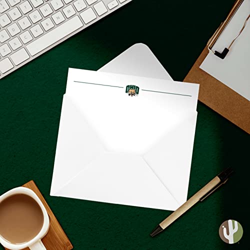 Image of Desert Cactus Ohio University Notecards 10 Pack Stationery Cardstock Bobcats Includes Envelopes Memo Party Thank You (Notecard 1a)