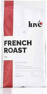 Luve French Roast Coffee Beans 250g – Medium Dark Roast 100% Arabica – Fresh Roasted UK – Smooth Crema, Smoky Dark Chocolate & Citrus – Premium Whole Bean Coffee