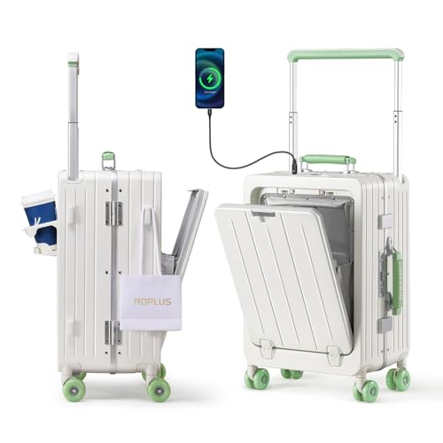 Carry On Luggage with USB Ports & TSA Lock
