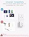 2 Pack US to UK Ireland Travel Plug Adapter, Type G Power Plug Adapter with 3 Outlets 3 USB Ports(2 USB C), European Travel Plug Adapter for USA to England London Scotland British Qatar Irish HongKong